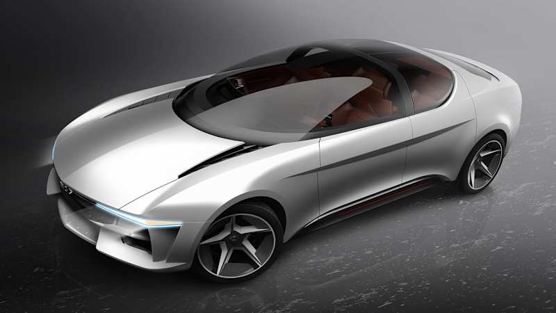 Giugiaro-designed Sibylla EV has sliding windshield and gull-wing doors